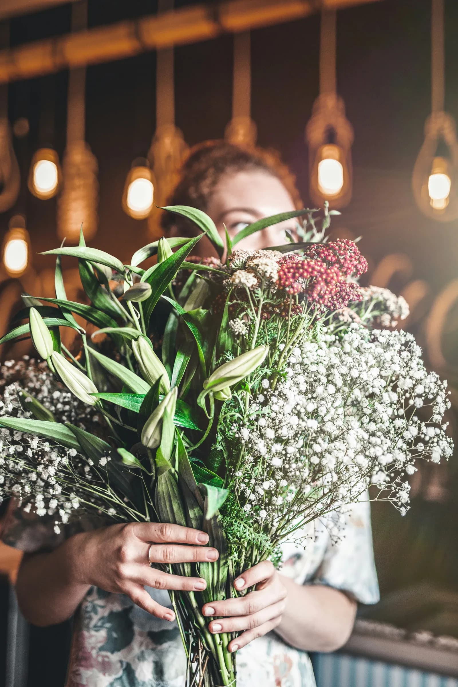 Fresh flower bouquet arrangement